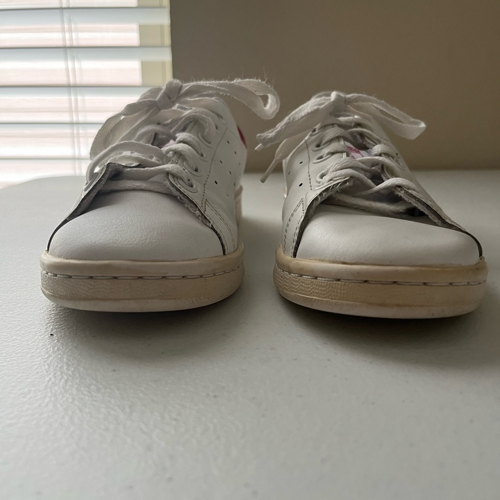 Adidas Kids’ Stan Smith | Size 4 Girls | Cloud White | Casual - Picture 14 of 16